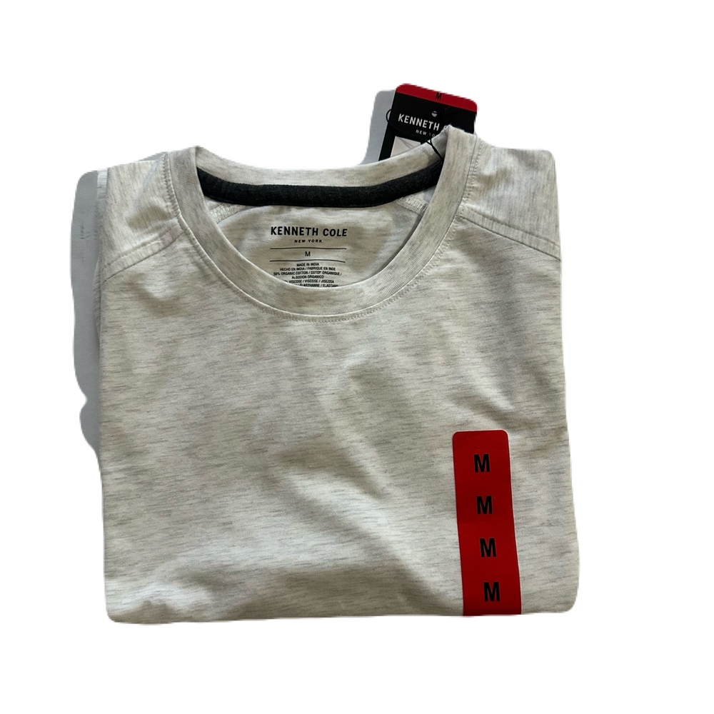 Kenneth Cole Light Gray Men's Dress  Short Sleeve Tee - Picture 6 of 7